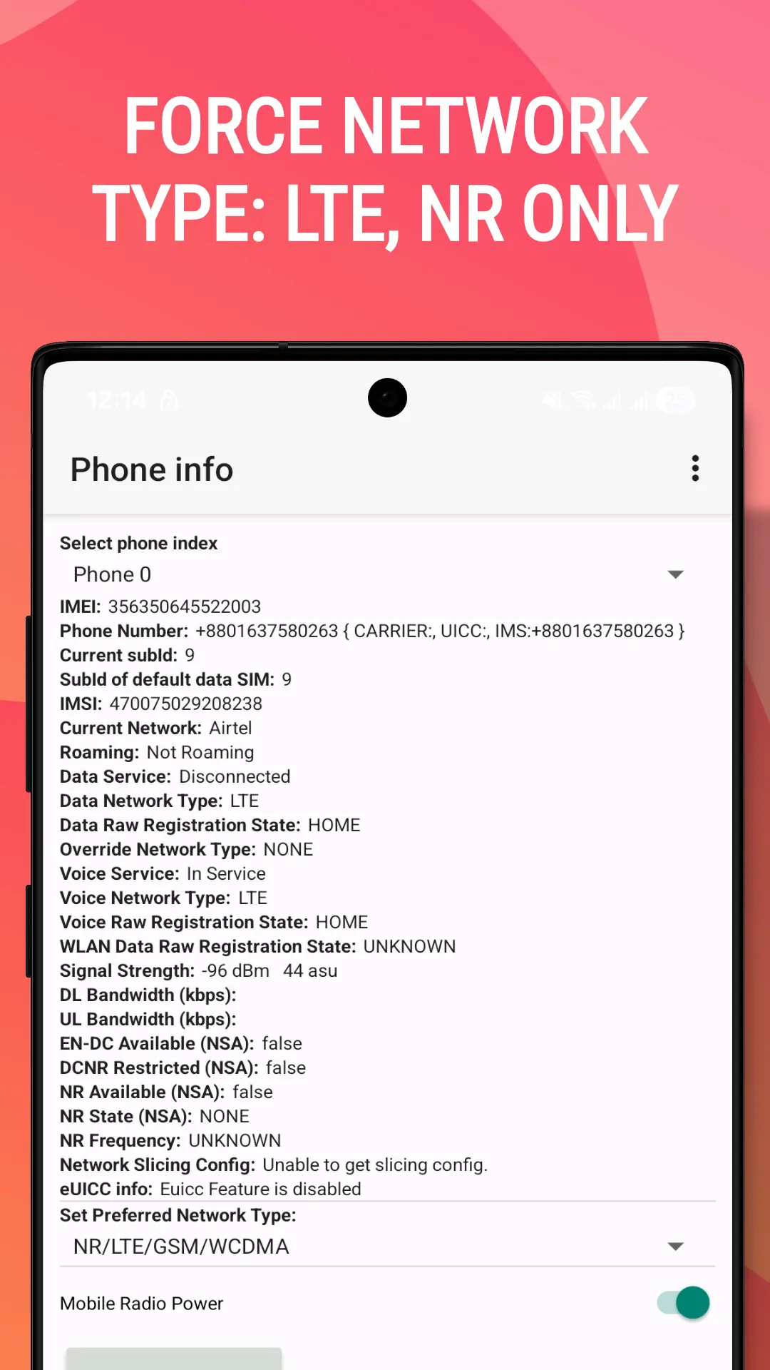 Force 5G/LTE & Network Monitor screenshot 8 of 9