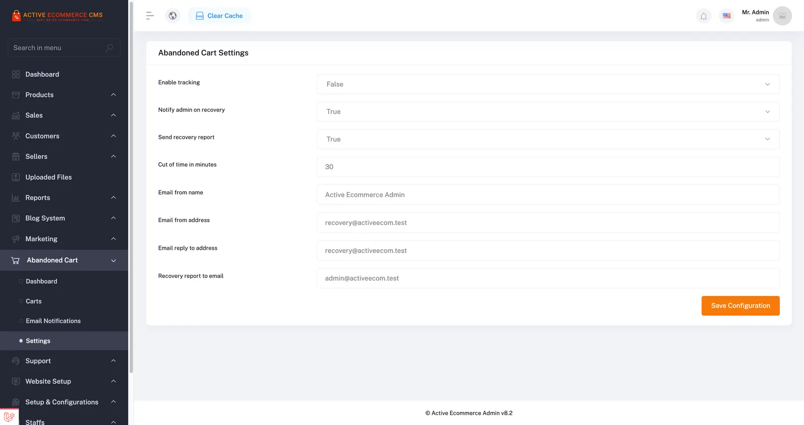 Active eCommerce Abandoned Cart Add-on screenshot 2 of 5