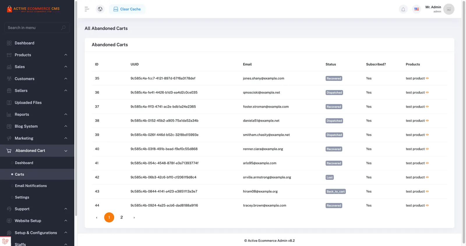 Active eCommerce Abandoned Cart Add-on screenshot 5 of 5
