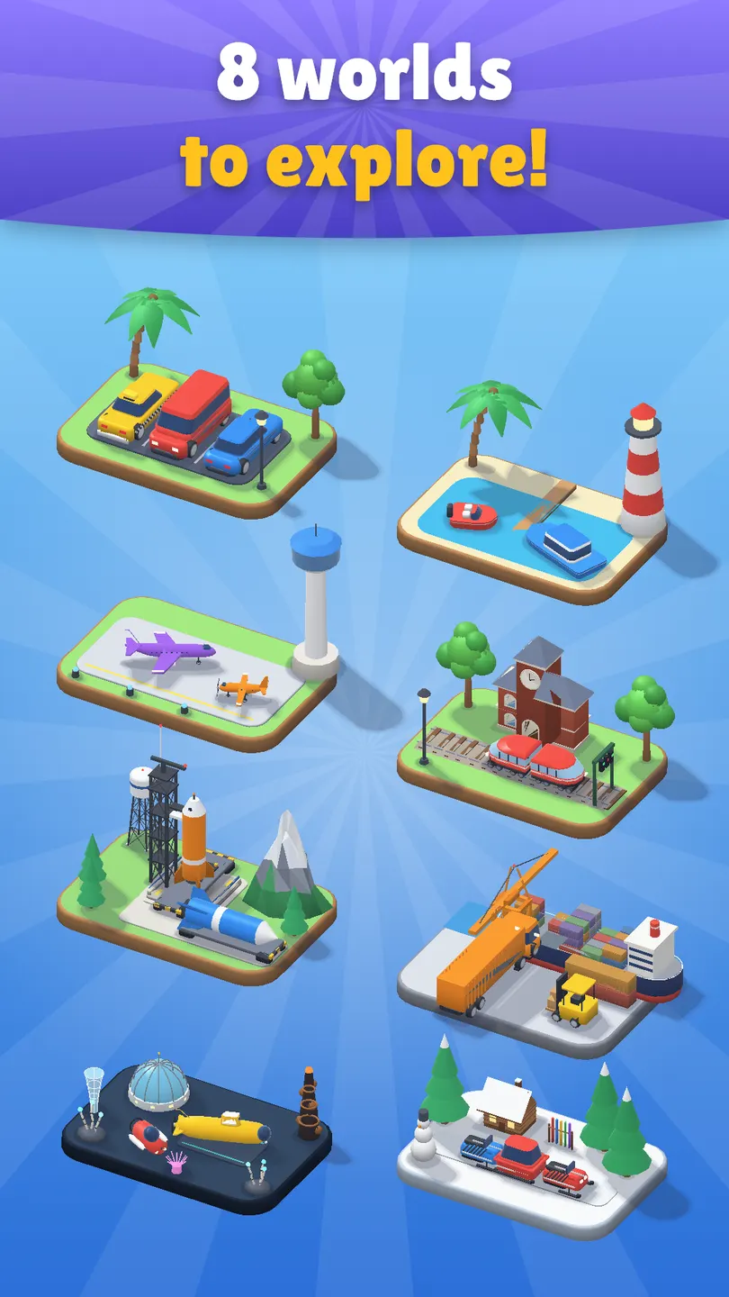 Cars to Rockets: 8 worlds to explore, their islands from Sunny City to Frost Peak Resort