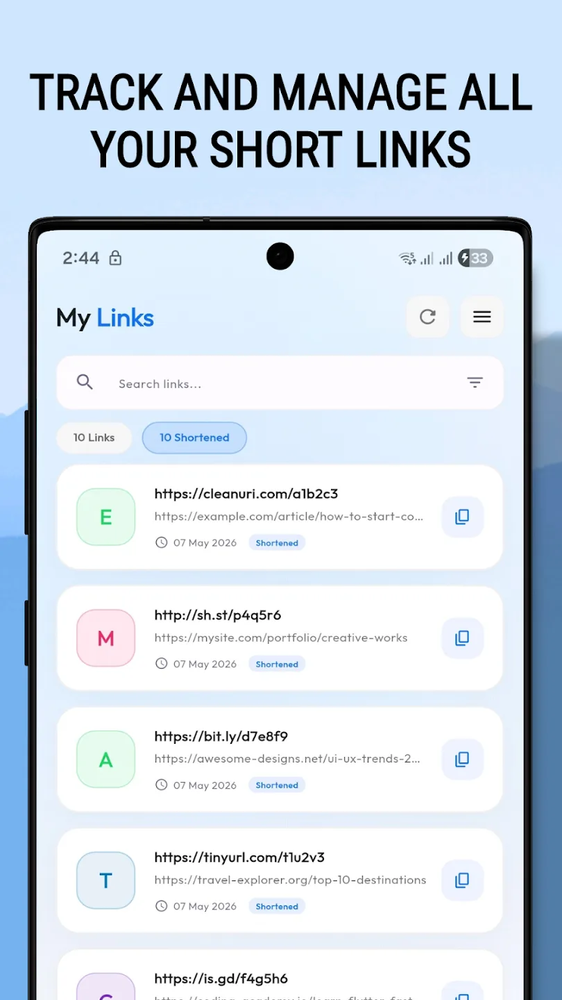 Shortly: URL & Link Shortener screenshot 2 of 5